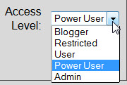 access levels